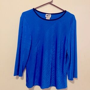 Leslie Fay Royal Blue Top
